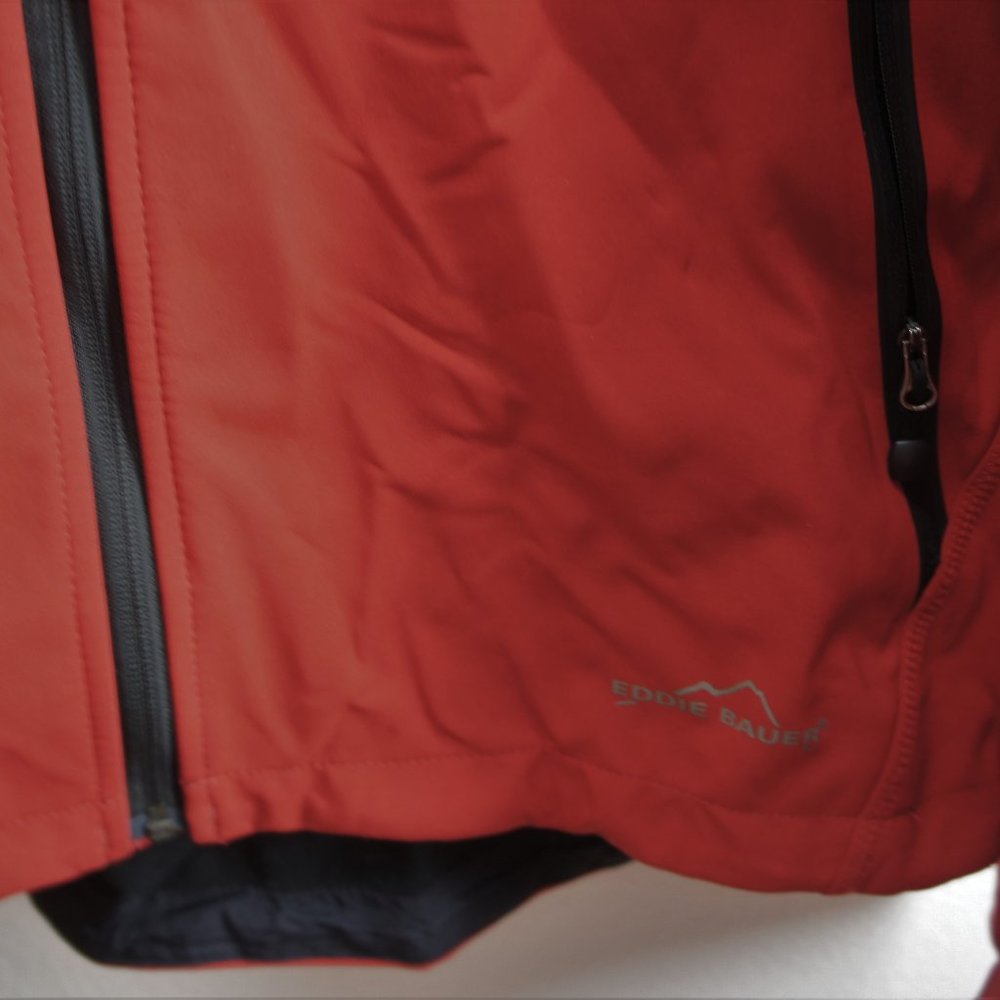 Eddie Bauer Red Soft Shell Jacket Size L Tall - image 2